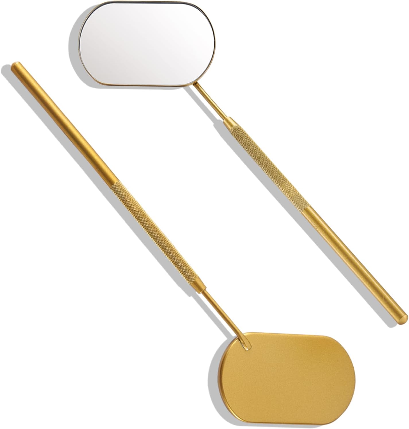 Lash Mirror Extra Large Makeup Mirror for Eyelash Extensions Detachable Stainless Steel Square round Lash Extension Accessories(Black)