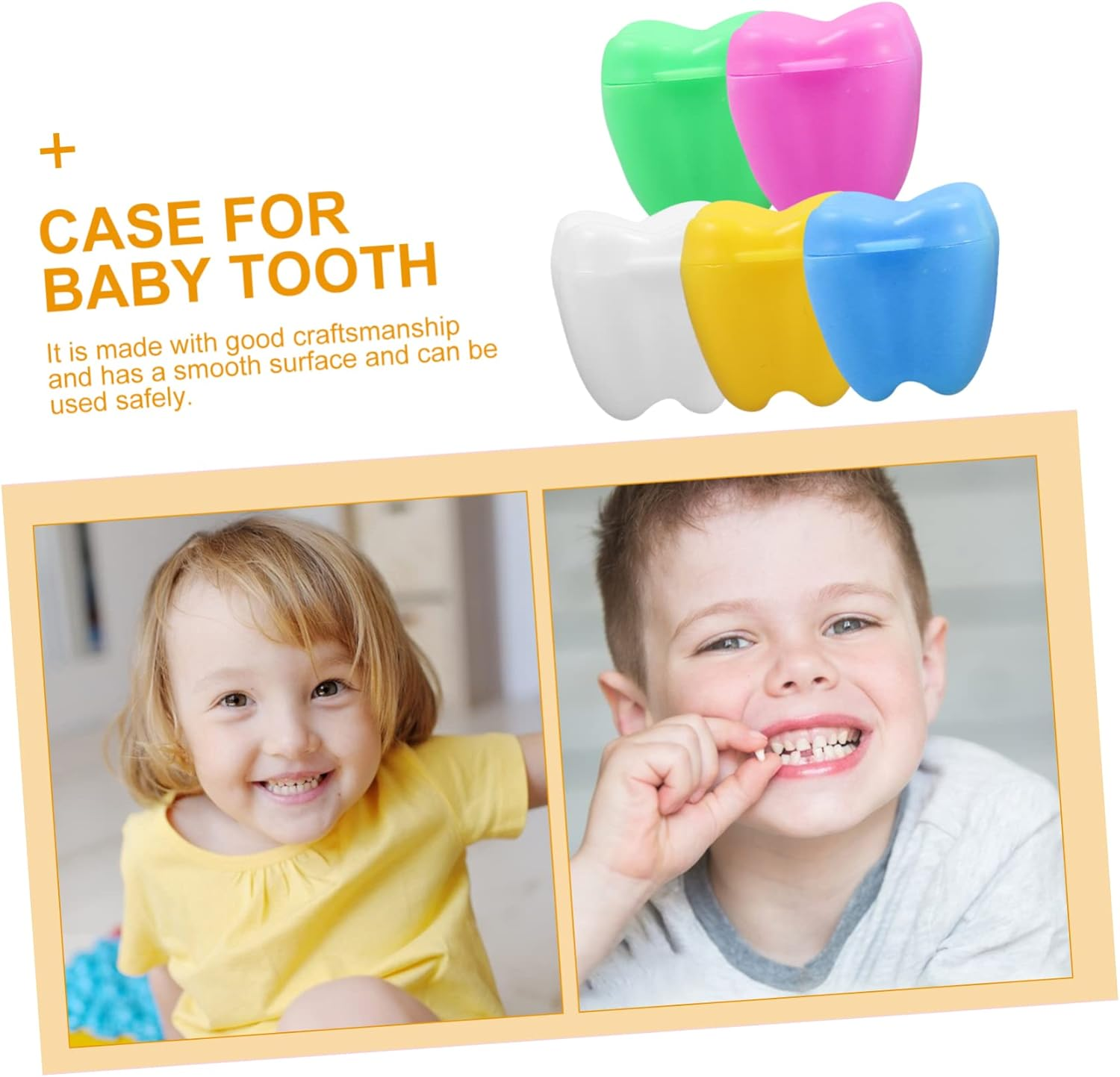 12Pcs Tooth Keepsake Box Tooth Fairy Container for Memory Organizer for Lost Teeth for Showers and Milestone Moments image number 5