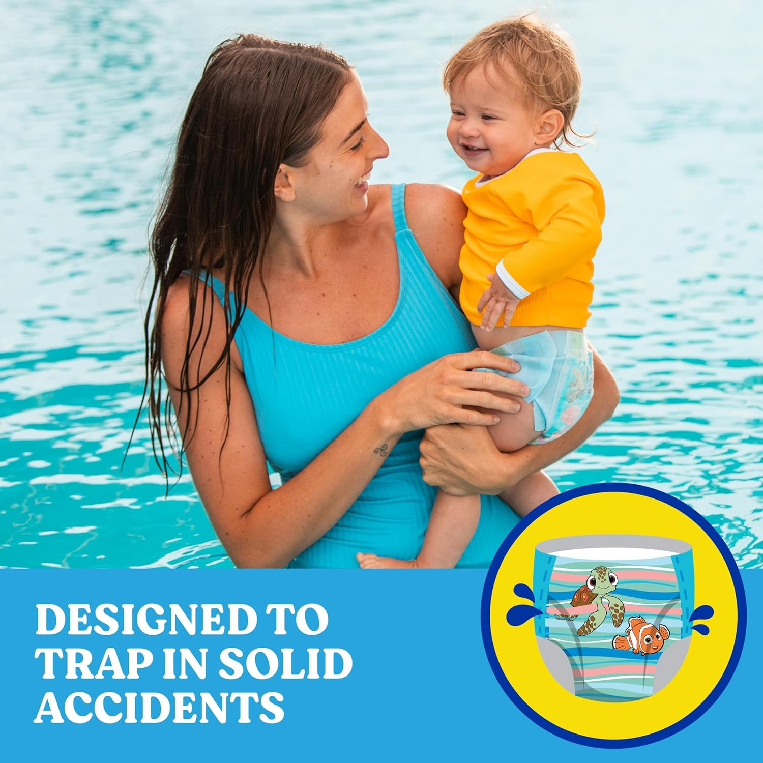 Huggies Little Swimmers Nappy Pants Large (14Kg+) 10 Count (Pack of 2) image number 3