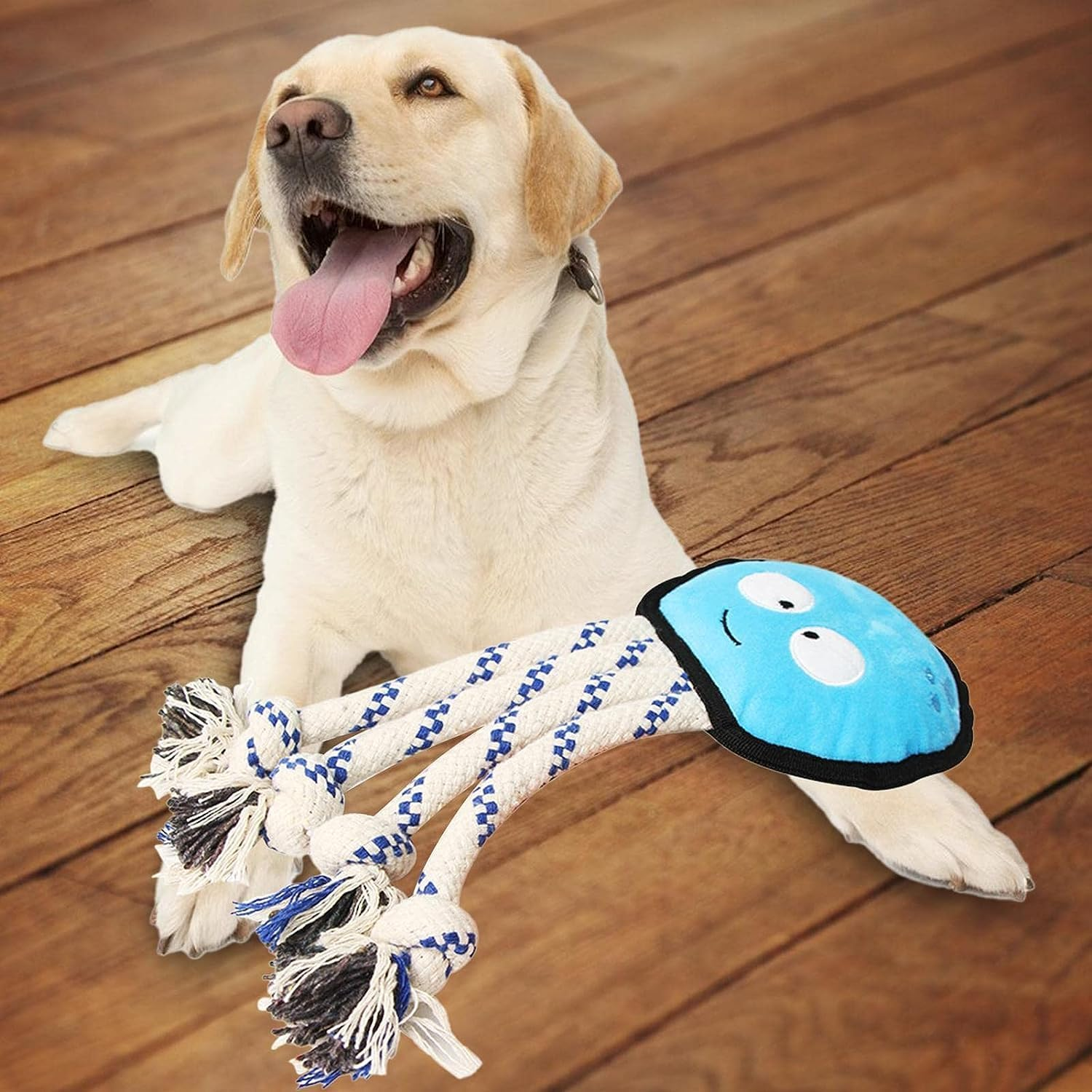 Stuffed Octopus Dog Toy, Dog Rope Toys, Puppy Grinding Teething Chew Toys, Tug of War Toys for Puppy, Durable Chew Toys for Boredom, Dog Chew Toys for Puppy Small Dogs image number 4