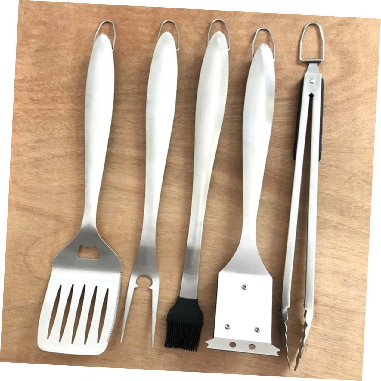 Stainless Steel BBQ Shovel and Multi-Use Cooking Spatula BBQ Tools for Outdoor Grilling Barbecue Accessories Kitchen Gadget for Home and Camping image number 6