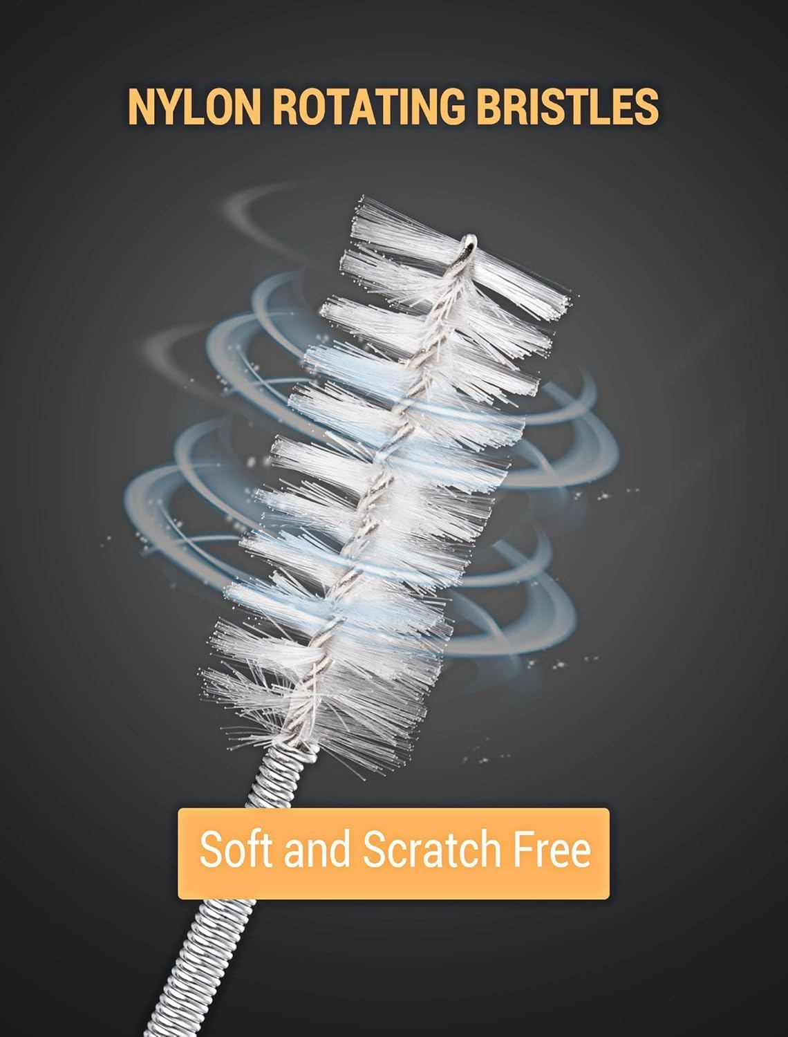 Auto Sunroof Cleaning Tool, 120 Inch Flexible Pipe Brush, 2PCS Tube Cleaning Brushes for Car Sunroof, Windshield Wiper Drain Hole image number 1