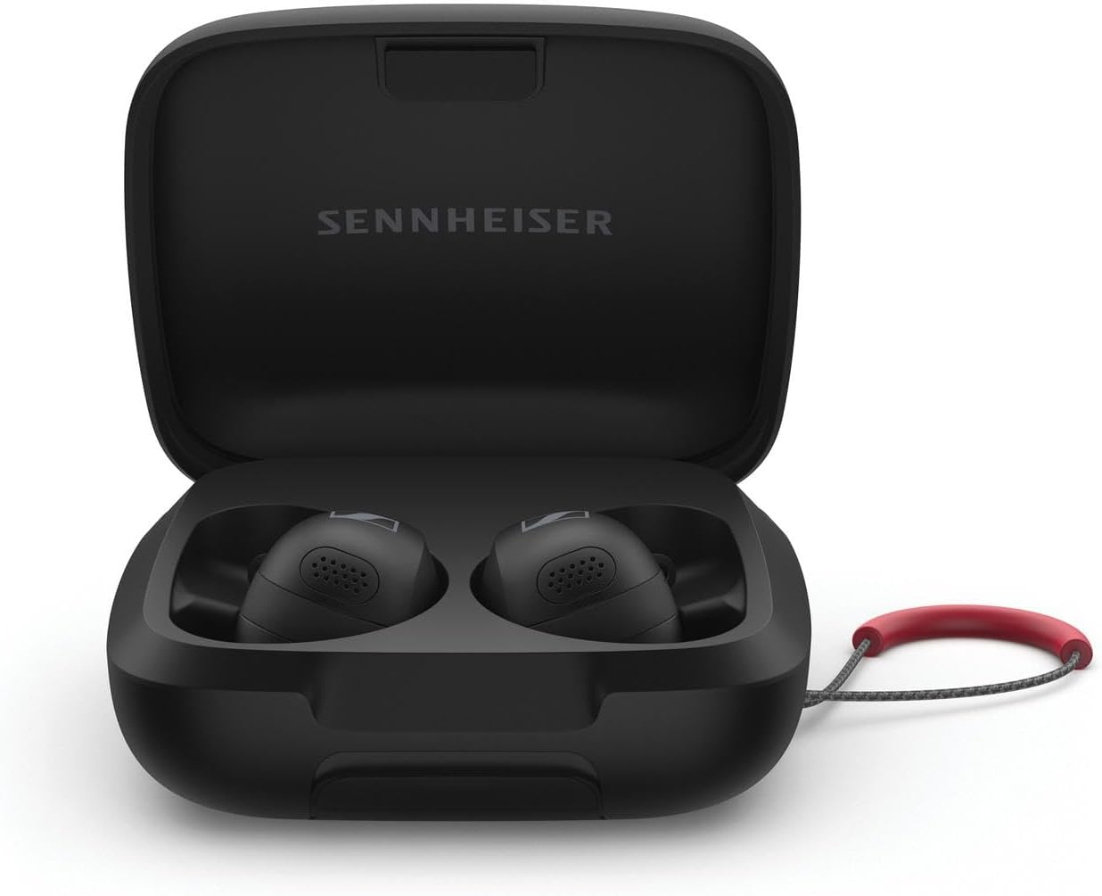 Sennheiser Momentum Sport Wireless Bluetooth Earbuds, Secure Fit, IP55, Shock/Dust/Sweat Resistant, Adaptive ANC, 24-Hour Playtime, 2-Year Warranty - Black
