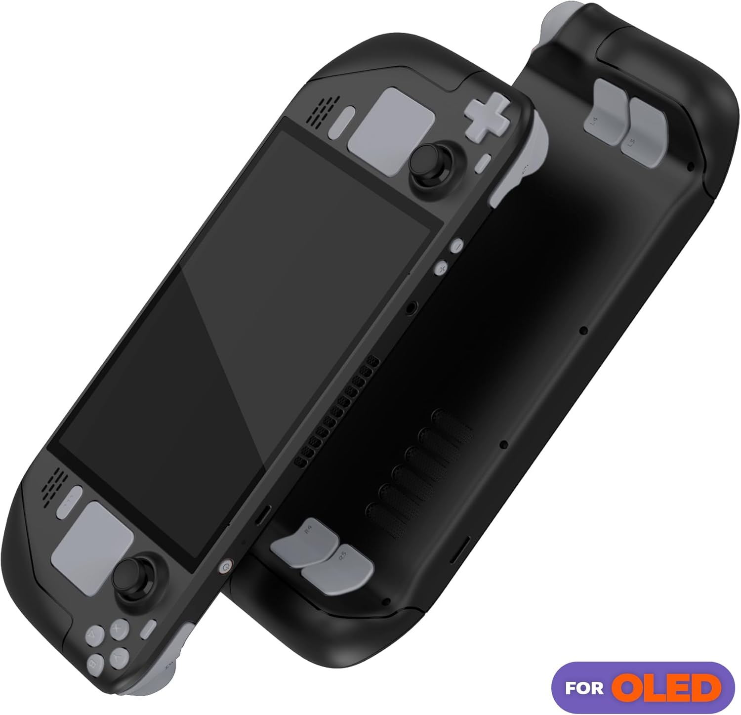 Extremerate Replacement Full Set Buttons for Steam Deck OLED Handheld Console, New Hope Gray DIY Custom ABXY D-Pad Trackpad Bumpers Triggers Buttons with Tools for Steam Deck OLED Console image number 2