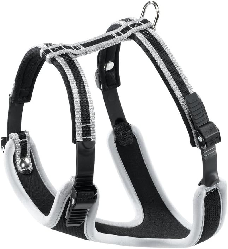 Ferplast Ergocomfort Nylon Padded Dog Harness Medium Grey/Black