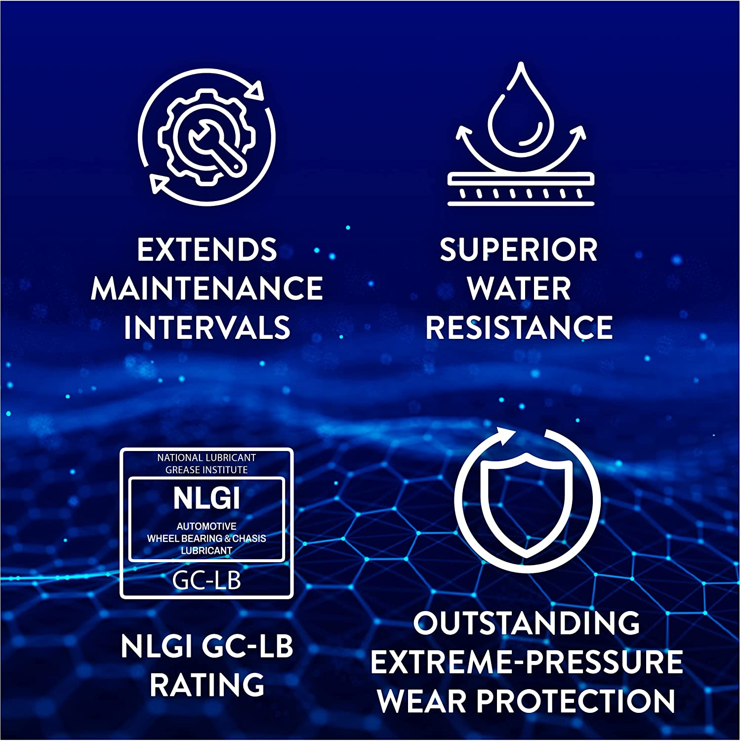 Ultra Heavy Duty Red Grease | Waterproof Lubricant & High Temp Grease Tubes for Metal Surfaces | Wheel Bearing Grease for Semi Truck Accessories, 2-Pack of 14 Oz. Tubes image number 2