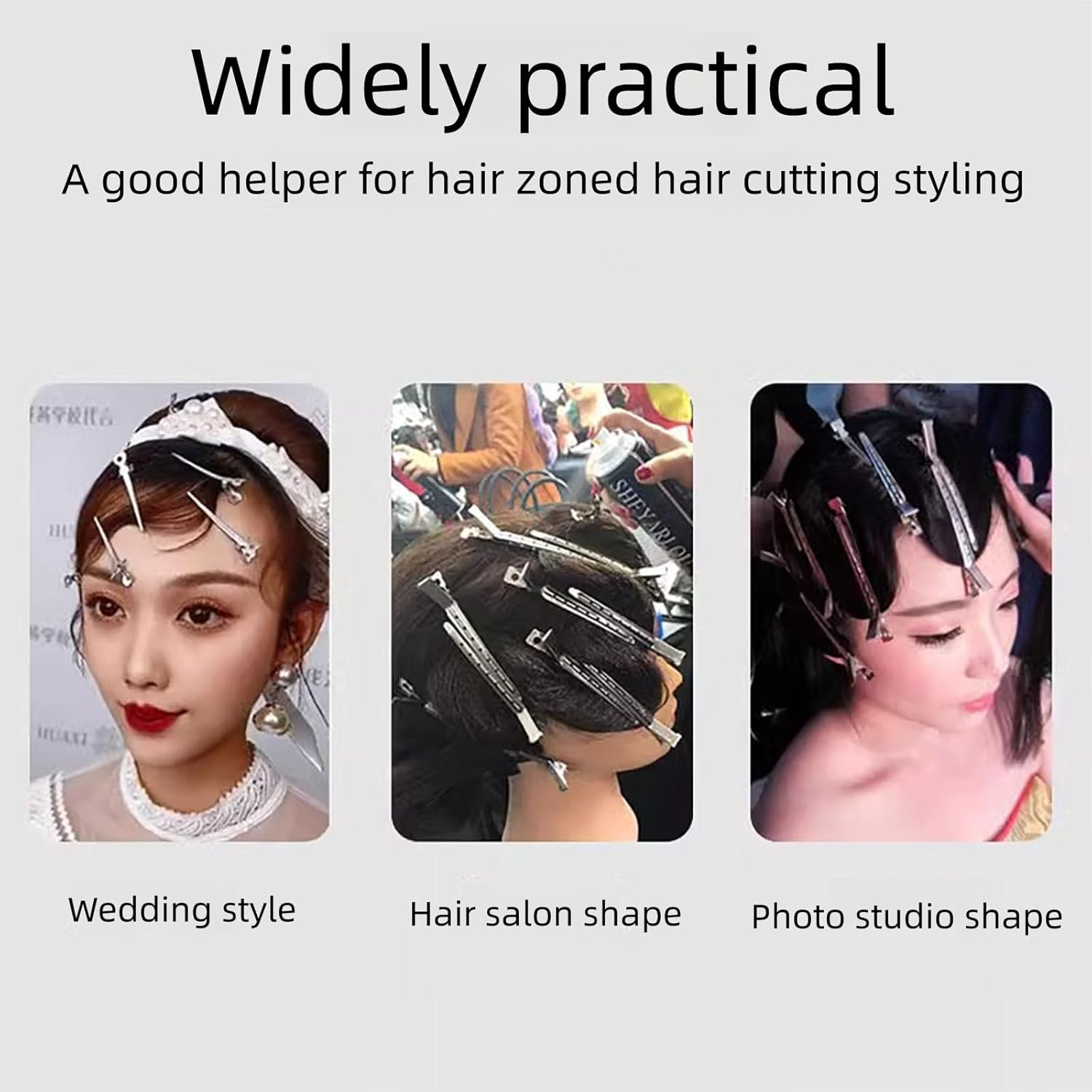 SOVYOULIVE 36 Pack Duck Bill Clips,Metal Duckbill Hair Clips with Holes, Rustproof Metal Alligator Curl Clips with Holes for Hair Styling