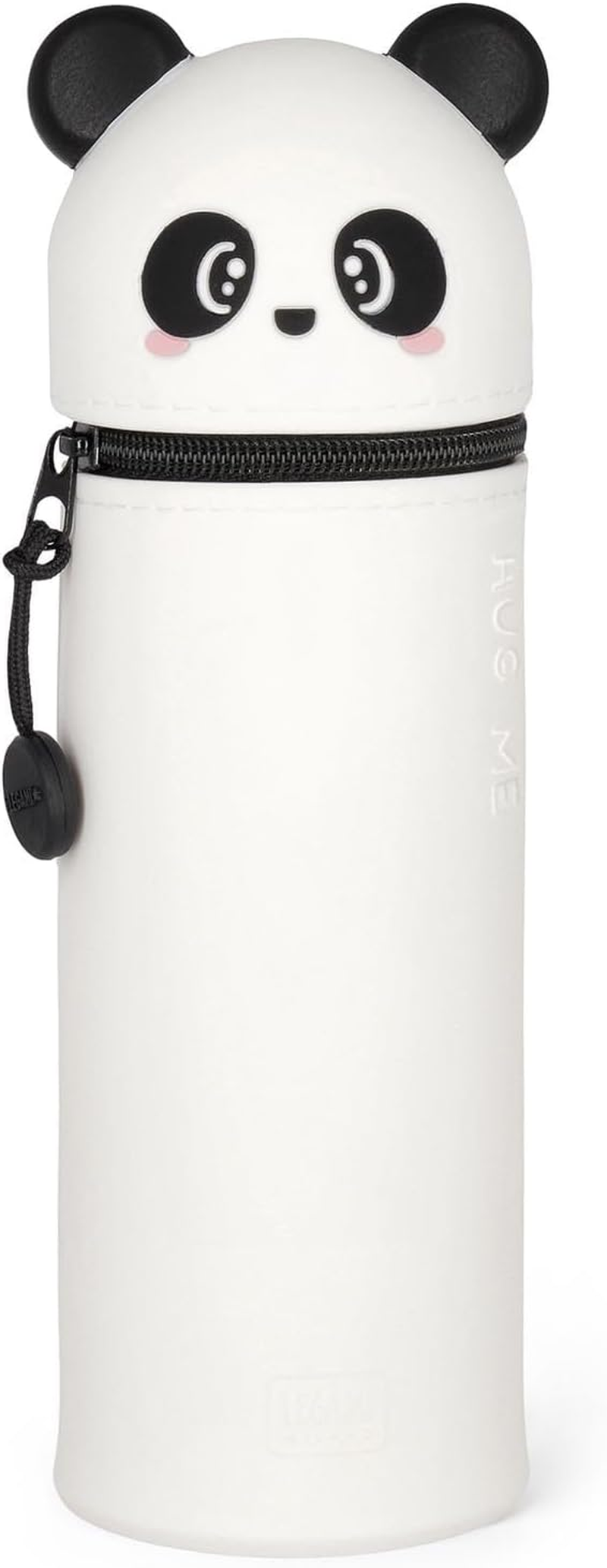 Legami - 2-In-1 Soft Silicone Case - Kawaii Table Pen Holder, Zipper, Silicone, Pen Bag, Colouring Pencils Marker, H 18.5 Cm, Panda, Kawaii - Monster image number 7