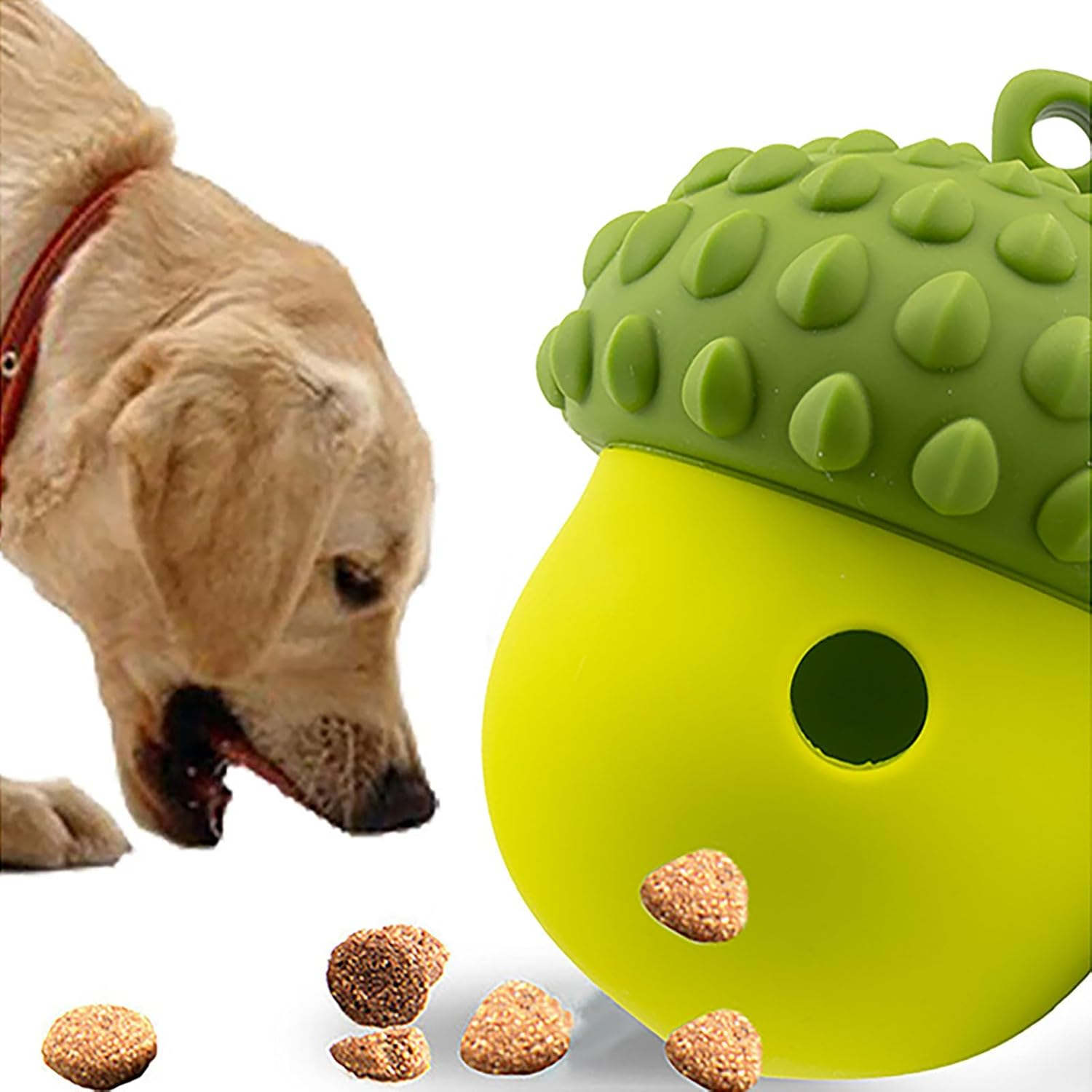 Pine Cone Dog Chew Toys for Aggressive Chewers Nearly Indestructible Dog Toy, Interactive Treat Dispensing Toys for Medium Large Size, Long Lasting Gifts for Dogs (Green) image number 3