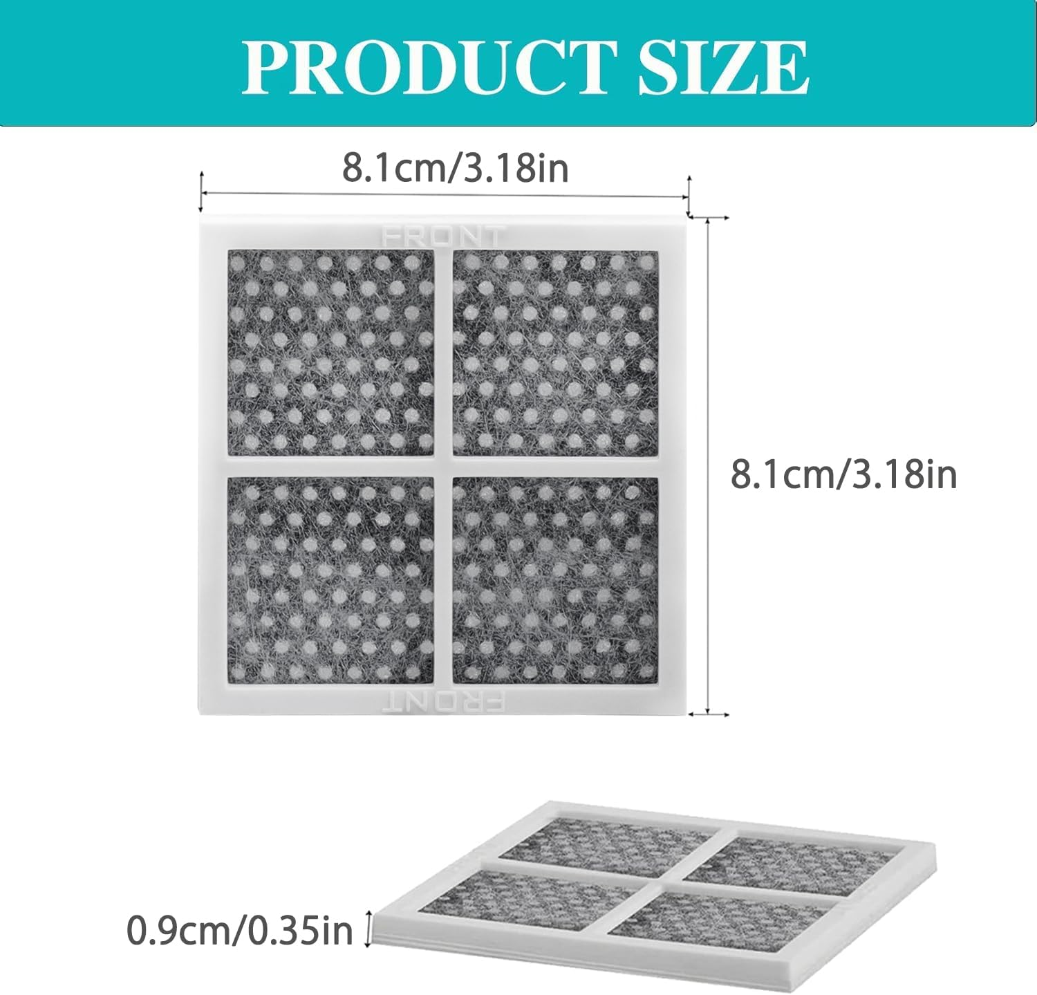 LG LT120F Refrigerator Air Filter Replacement, Compatible Model with LG with Kenmore Elite 9918, 795 and LG ADQ73214402, ADQ73214403, ADQ73214404, LMXS30776S, Refrigerator Fresh Air Filter 3 Pack image number 1