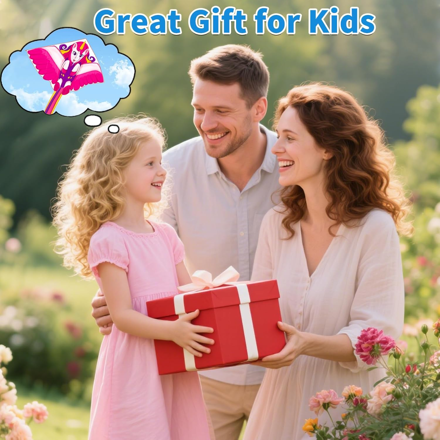 Kites, Kite Unicorn for Kids Outdoor Beach Park Lawn Games - Easy to Fly & Assembly & Carry image number 4