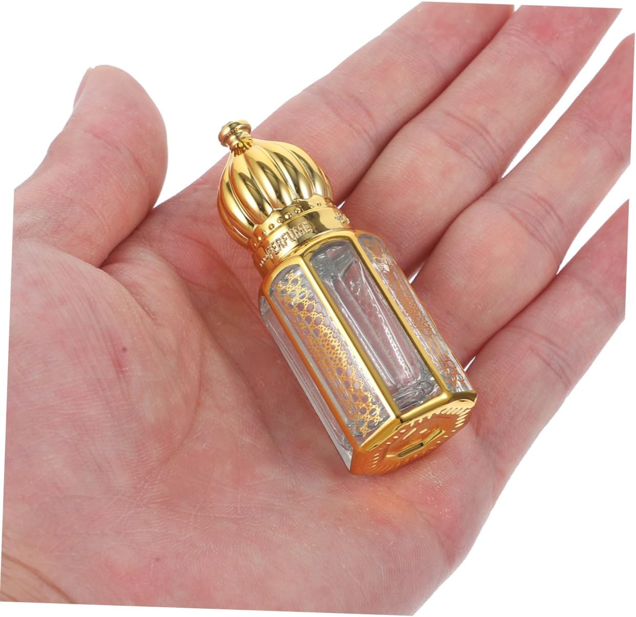 Yardenfun Refillable Essential Oil Bottle 6Ml Glass Roll on Perfume Bottle Elegant Roller Design Portable for Female Birthday image number 1