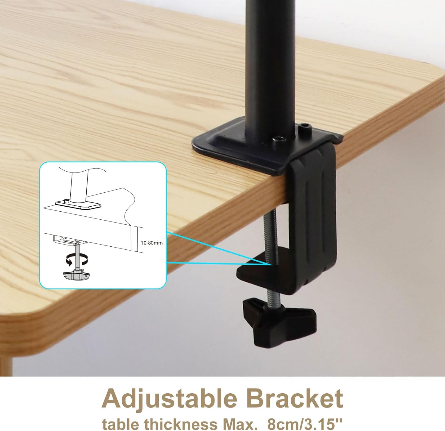 Henglisam 16'' Cat Desk Bed, 360&deg; Rotating & Height Adjustable Cat Hammock Bed, Cozy Soft Plush Pet Cushion for Office Desks and Game Tables image number 5