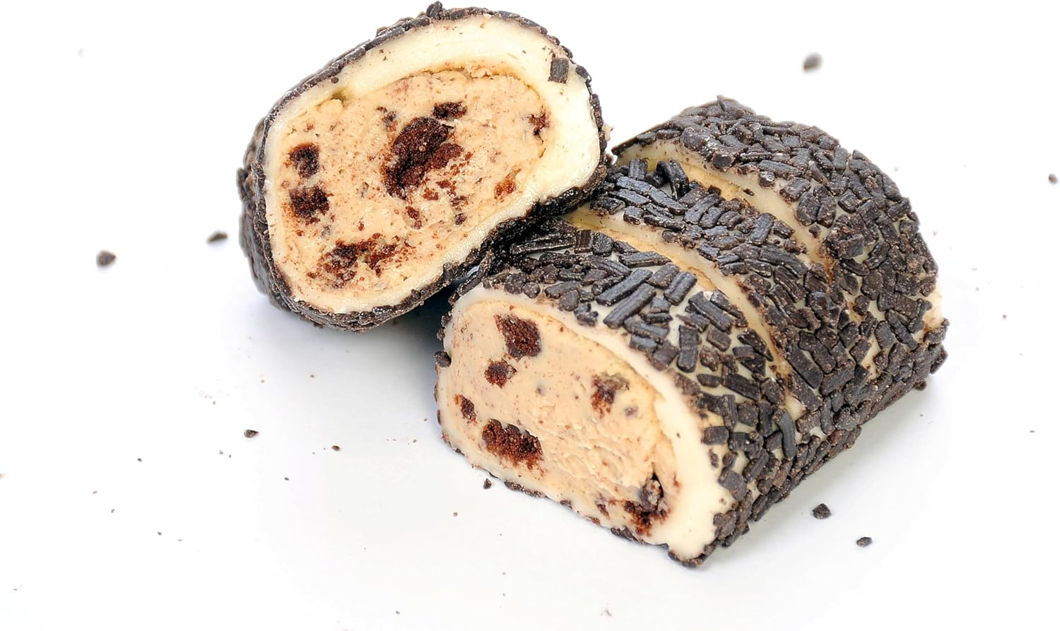 Mughe Gourmet Cocoa Cream Turkish Delight 350G Gift Metal Box with Chocolate Cookie Crumble Filling - Premium Rolled Lokum image number 4