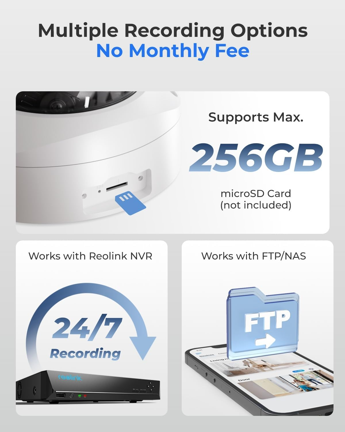 REOLINK RLC-843A - 4K Poe Security Camera with Spotlights, 5X Optical Zoom, Outdoor Cam with Color Night Vision, Two-Way Talk, Human/Vehicle/Animal Detection, IK10 Vandalproof, No PT Supported image number 4