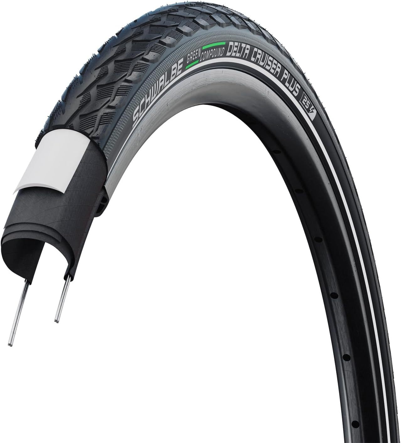 Schwalbe Delta Cruiser plus Clincher Tyres // 47-406 (20 X 1.75 Inches) image number 1