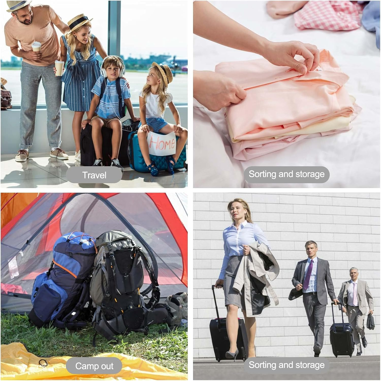 Travel Packing Cubes Set,9 Set Packing Cubes Luggage Packing Organizers for Travel Accessories image number 3