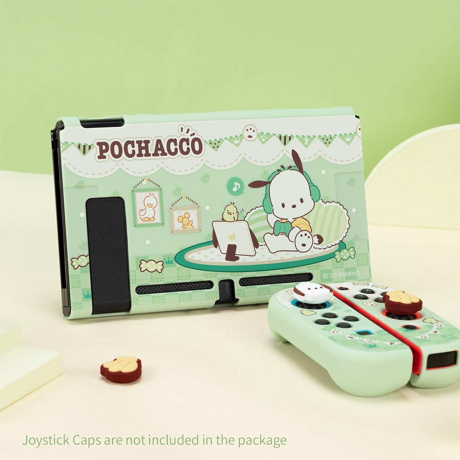 Switch Protective Case for Regular Switch, Cute Cartoon Slim Cover Case,Hard PC Protective Shell Compatible with Regular Switch Console and Game Console Controllers (Green) image number 5