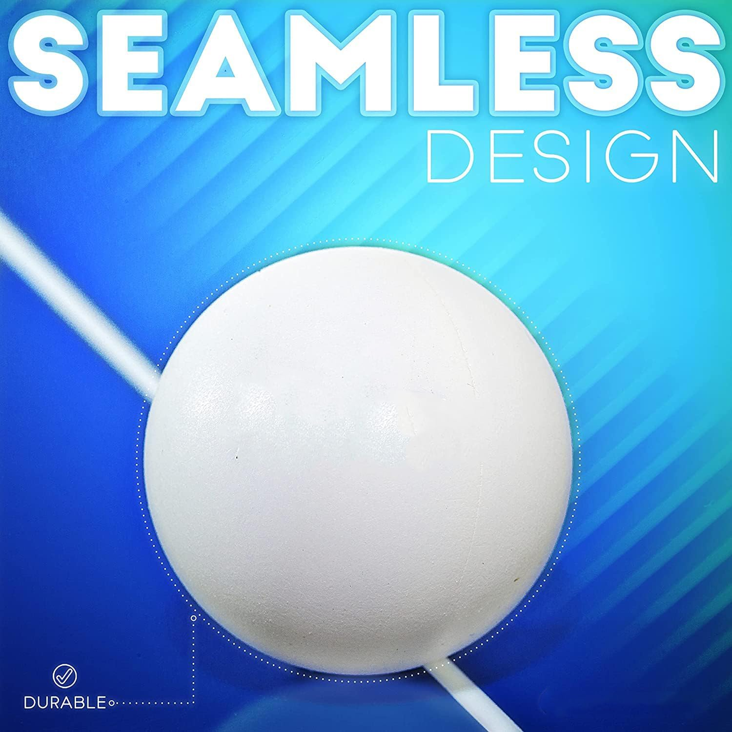 HOXHA Sports Ping Pong Balls Training 3 Star Table Tennis Balls, 60 Balls a Bottle Professional Ping Pong Balls, Durable High Performance Indoor and Outdoor Compatible Fun as a Cat Toy image number 4