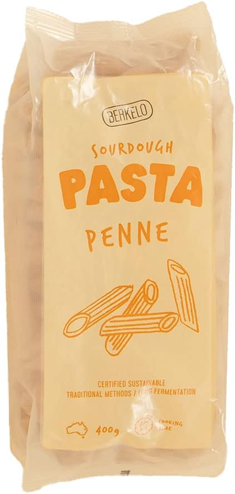 Sourdough Pasta, Wholewheat Penne, 400G - Certified Sustainable and Australian Made. Long-Fermented and Nutrient Dense. a Sweet and Nutty Depth of Flavour. image number 2