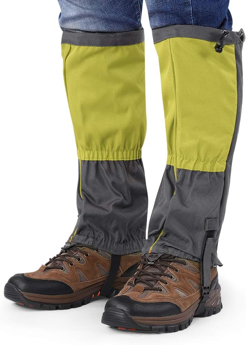 Snow Boot Gaiters, Tear-Resistant Leg Gaiters for Adults for Outdoor Activities(Green) image number 4