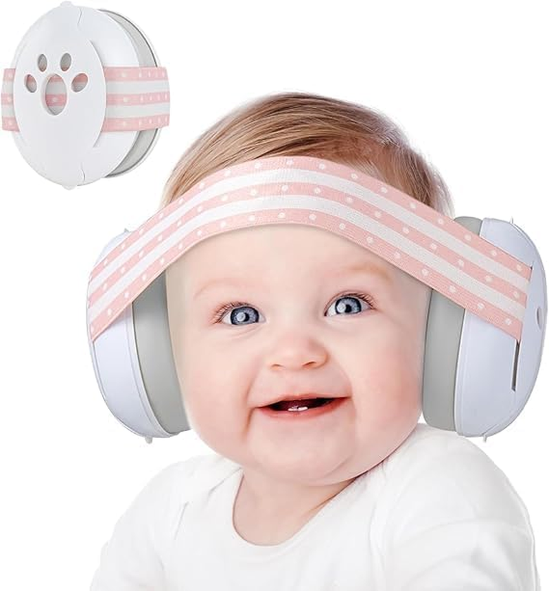 Baby Ear Muffs Noise Protection (0-36 Months) - Adjustable Noise Cancelling Headphones for Infants, Sleep, Travel & Loud Events - Soft, Bpa-Free Hearing Protection with 25Db Reduction