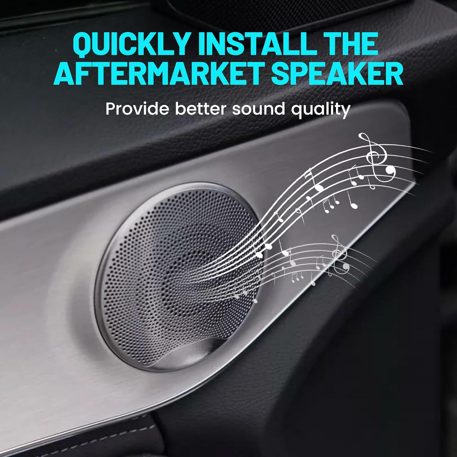 Nuith 6.5 Inch Front Door Speaker Adapter Spacer Ring Fit for 2006-2020 Hyundai Sonata/Azera/Santa Fe/Kia 2011-2020, 6.5"-6.75&rdquo; Speaker Adapter Brackets for Aftermarket Speaker Installation image number 3