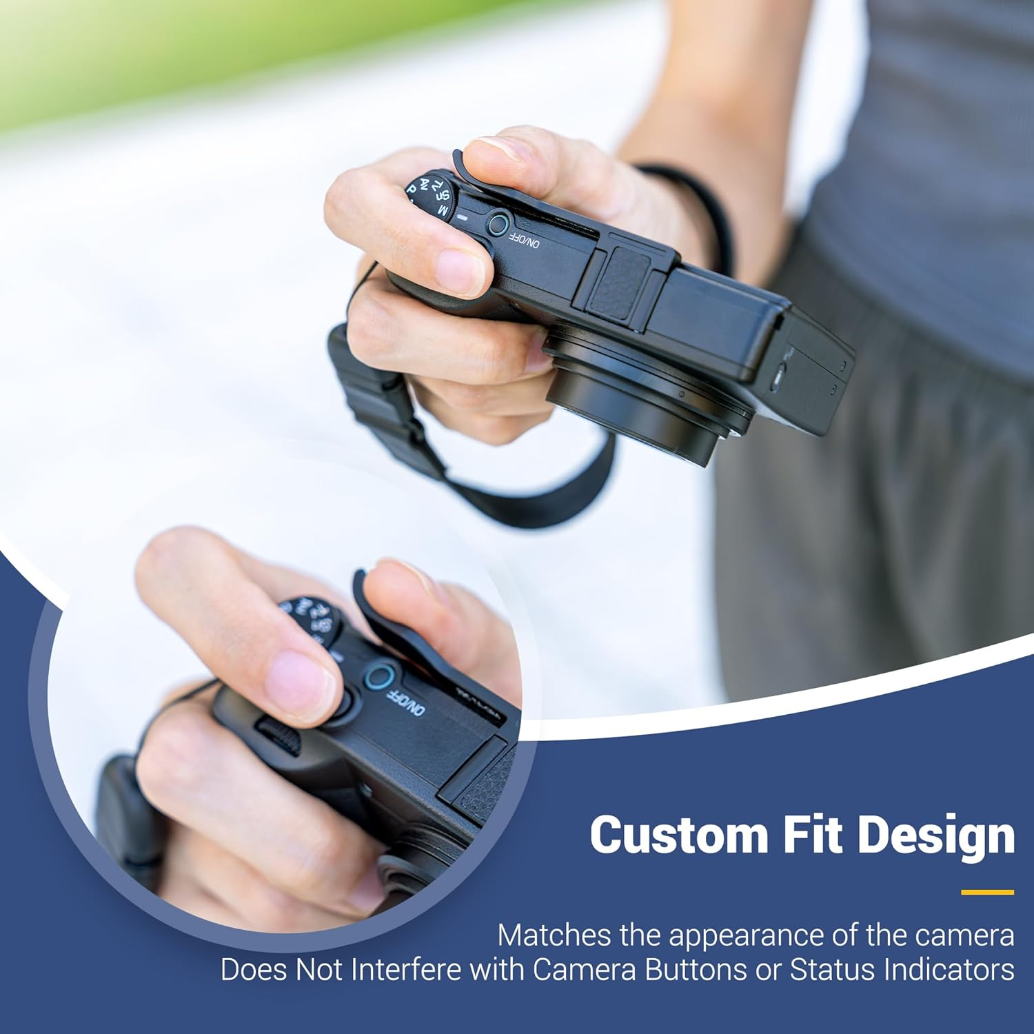 Metal Thumbs up Grip for Ricoh GR IV GRIV GR4, Hot Shoe Cover Cap Protector for GR IV GRIV GR4, Better Balance and Comfortable Secure Grip - For Ricoh Gr Iv image number 2