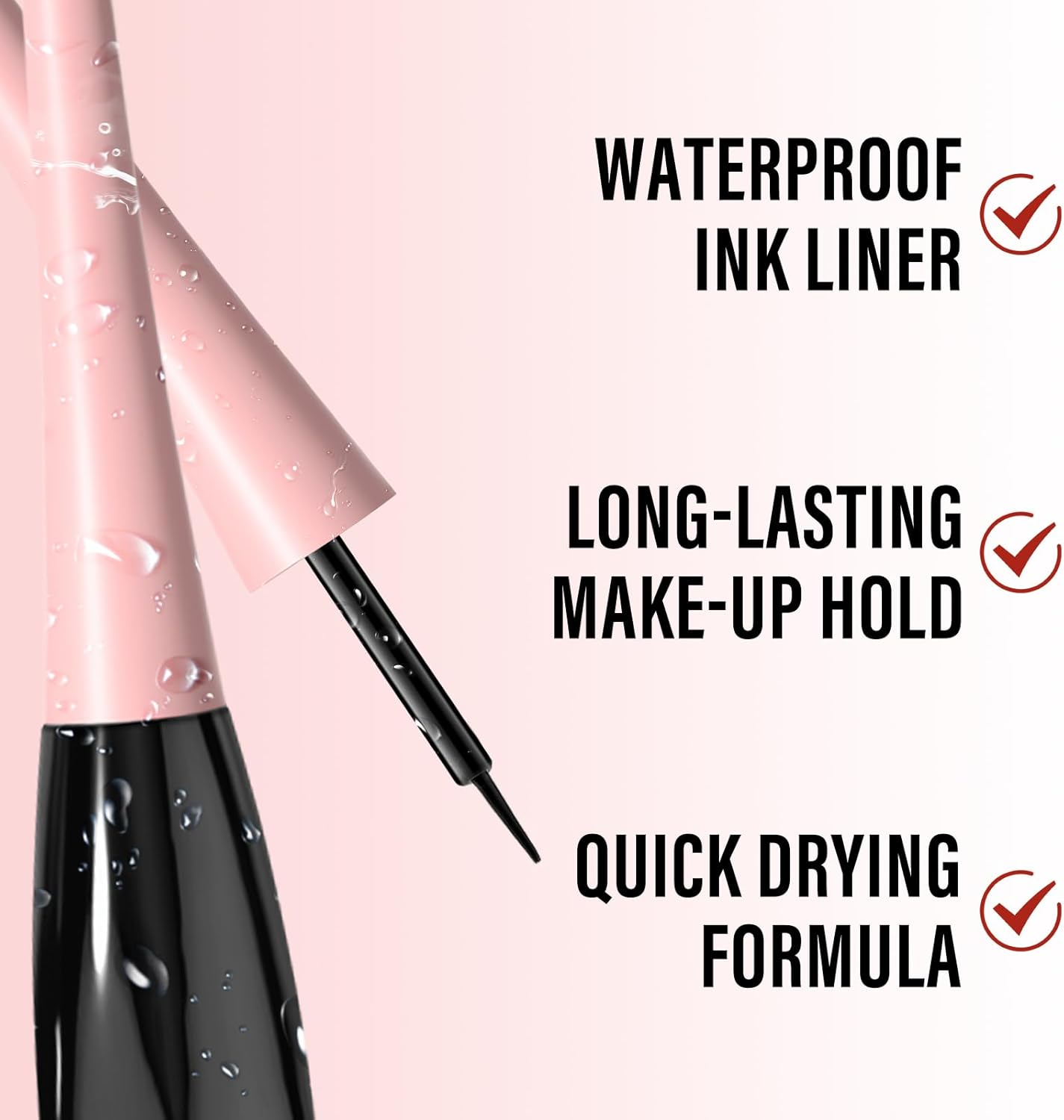 Boobeen Liquid Eyeliner Pen, Colored Eye Liner Waterproof Smudge Proof, Eyeliner Ink Liner with Precision Tip for Bold Eye Looks - Brown image number 6