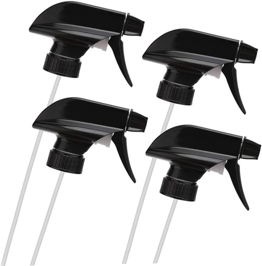 Adjustable 4Pcs Horticultural Watering Sprayer Nozzles 28-Thread Handheld Spray Gun Black, Garden Flower Nozzles Accessories for Indoor Outdoor Plant Watering image number 5