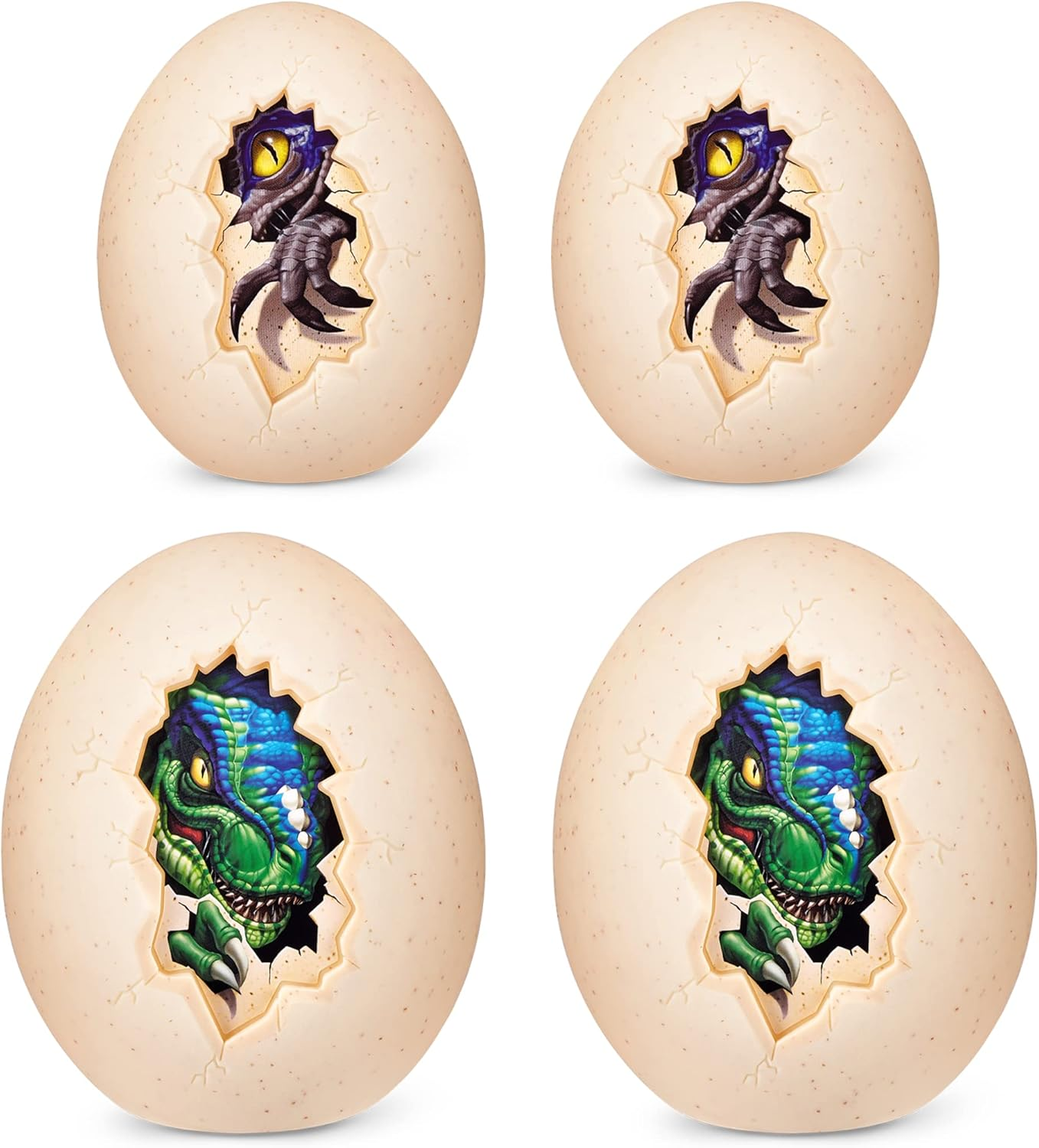 X-Shot 4869-2022 Attack Dino Striker Foam Blaster (6 Medium Egg, 48 Darts), Blue, 2 Pack image number 2