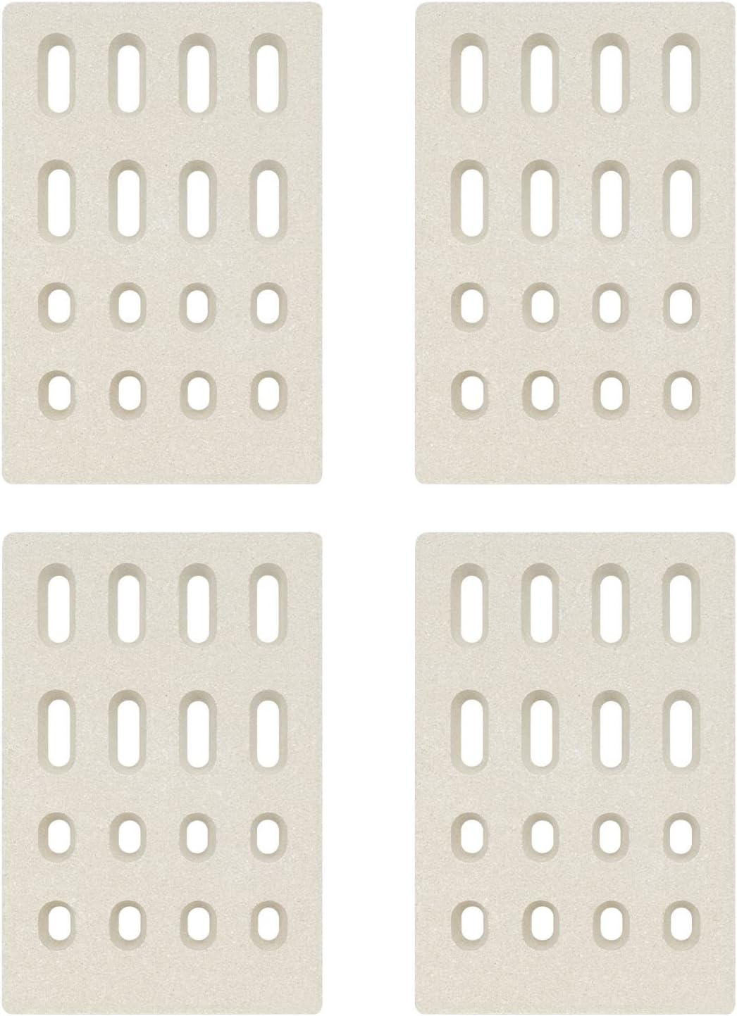 Delsbbq 4-Pack Universal Replacement Heat Plate Flame Tamer for Grand Turbo Grills, Ceramic Brick Flame Tamer, Replacement Parts for Grand Turbo Grand Hall, Barbeques Galore Grand Turbo, Members Mark image number 1