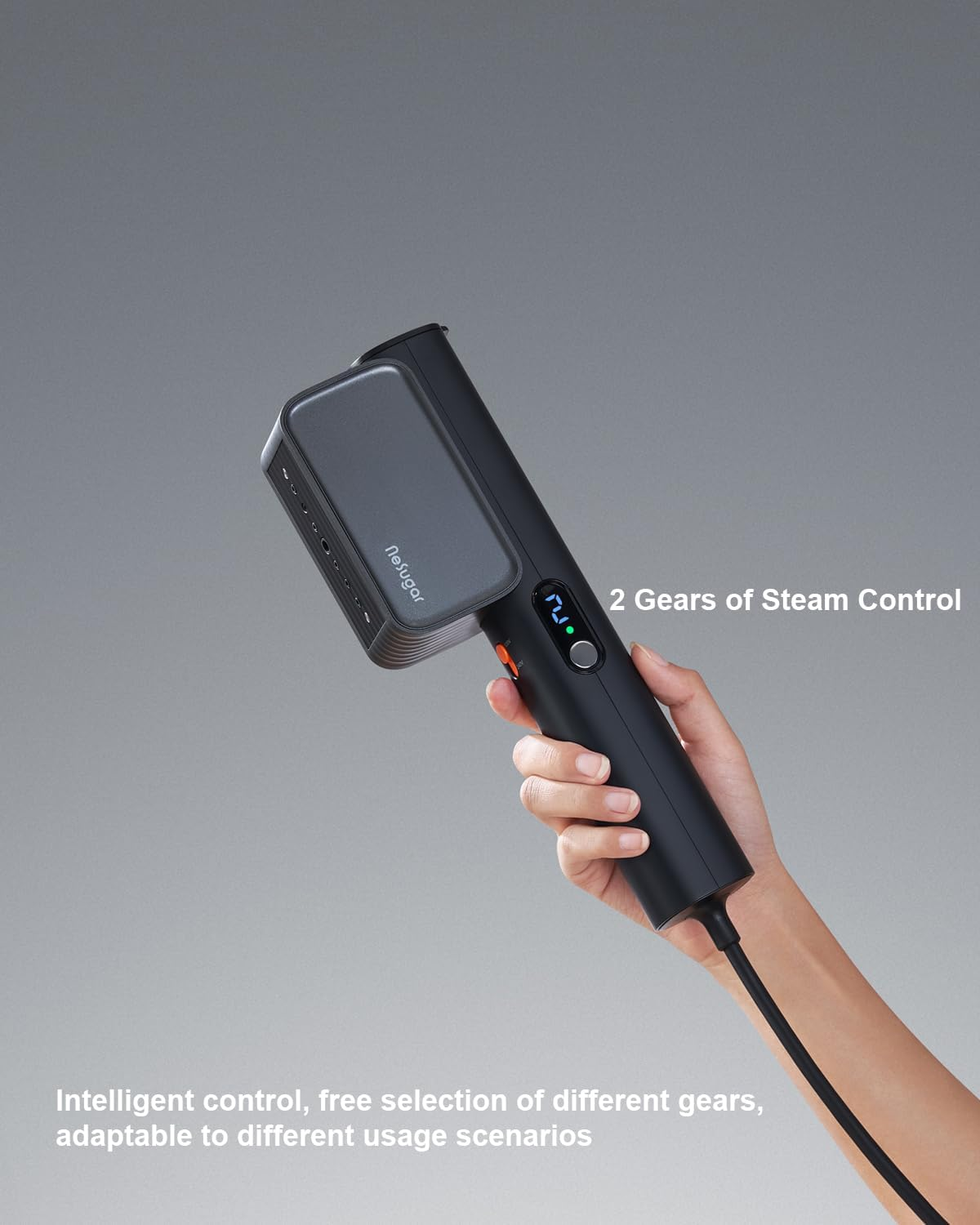 G7 Travel Clothes Steamer, Dual Voltage 100-240V Iron Steamers Professional Portable Steamer, Only 1Lbs Fashion Light Mini Handheld Garment Steamer for Global Travel and Home image number 3