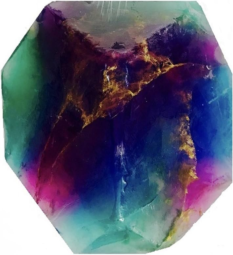 Fluorite Soaprock by TS Pink, 6 Oz. Decorative Glycerin Soap, Gemstone, Soap That Looks like a Rock, Earth-Friendly Packaging image number 1