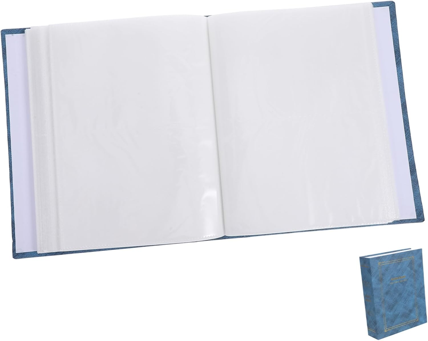 Family Memory Book Capacity Photo Album for Graduation Weddings Special Events Storage Scrapbook for Cherished Pictures with Foil