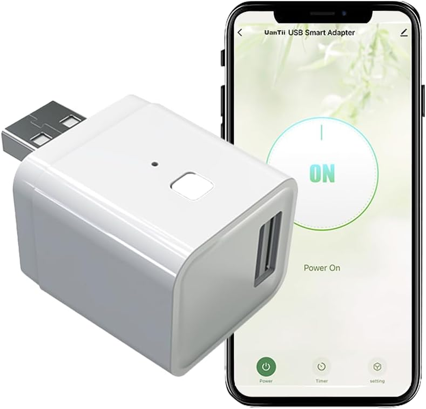 Uantii Tuya Smart Micro USB Adaptor Smart Plug Wifi Mini Power Adaptor Compatible with Alexa Works with Google Home image number 2