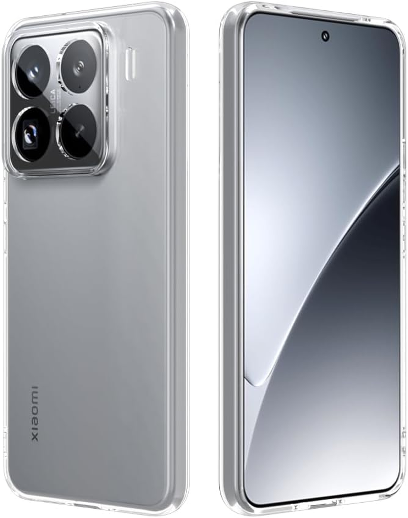 Captor Clear Case for Xiaomi 15 Ultra, TPU Flexible Silicone Case, Soft and Thin with Raised Edge for Screen and Camera Protection image number 6