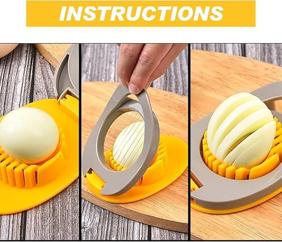 Boiled Egg Slicer with Stainless Steel Wires, 1Pc Stainless Steel Wire Boiled Egg Slicer,Egg Cutter for Boiled Eggs with Stainless Steel Wire,Egg Slicer with Stainless Steel Wire for Boiled Eggs image number 1