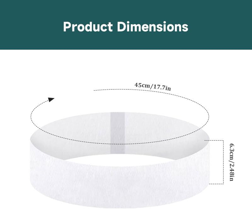 Disposable Headbands Elastic Soft Fleece Headbands for Skin Care Bath Massage Spa Beauty Supplies 20 Pieces image number 3