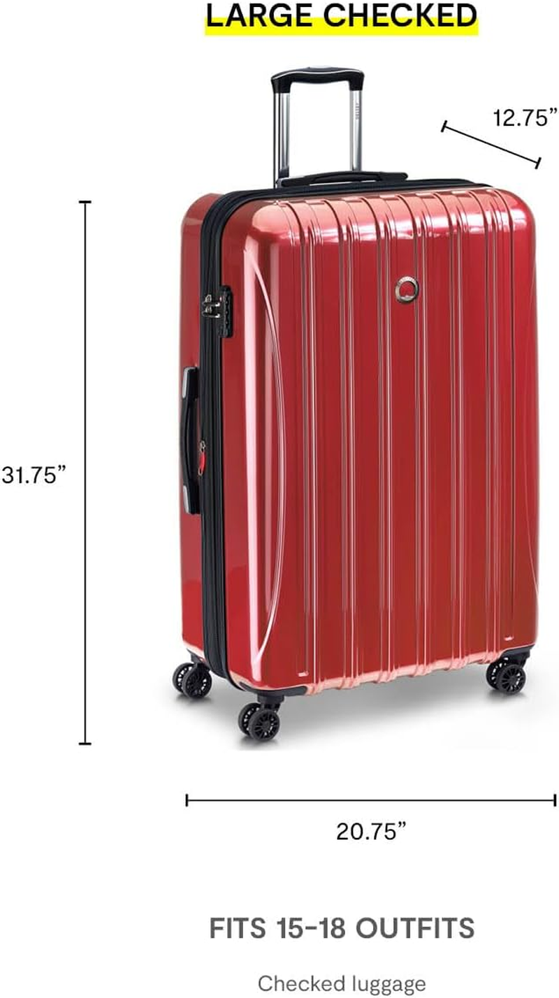 DELSEY Paris Helium Aero Hardside Expandable Luggage with Spinner Wheels, Titanium, Checked-Large 29 Inch, Helium Aero Hardside Expandable Luggage with Spinner Wheels
