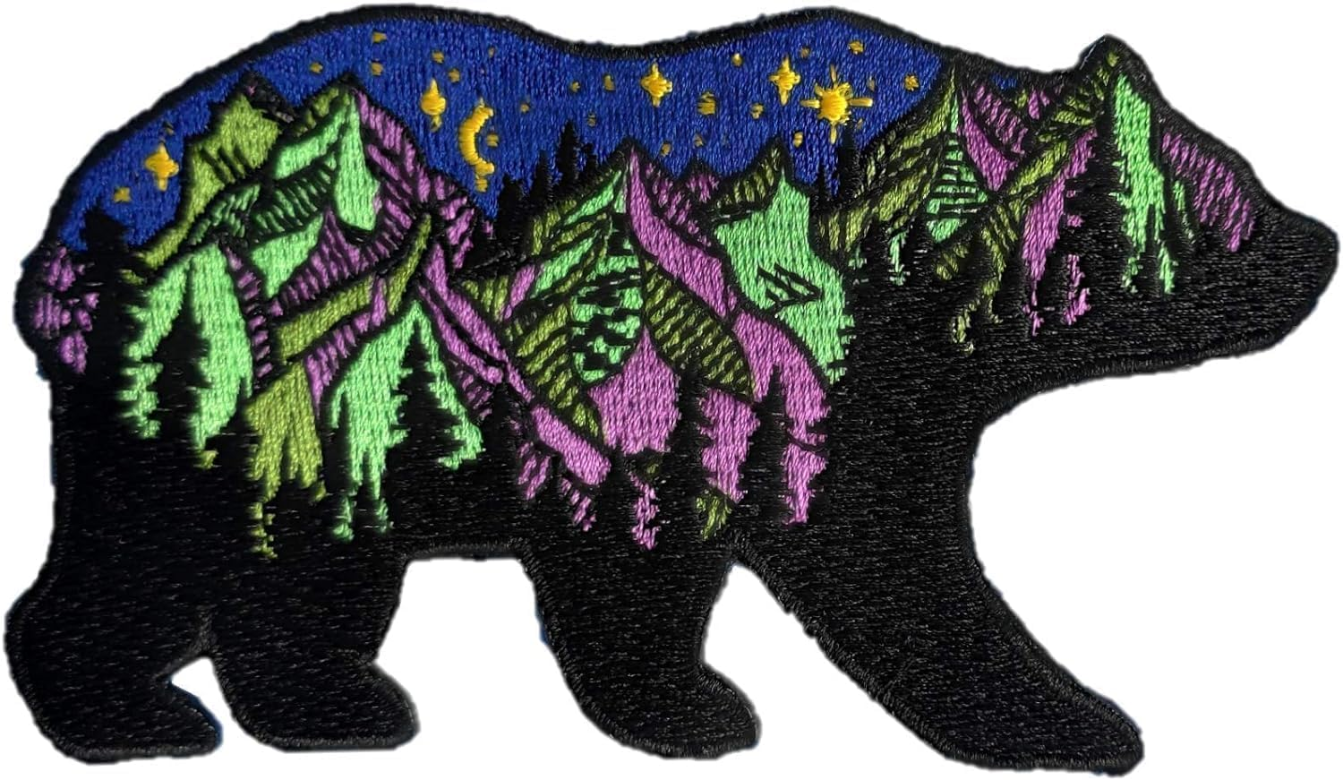 Patchclub Mountain and River Adventure Outdoor Patch, 2 Inches - Colorful Embroidered Cool Iron On/Sew on Patches