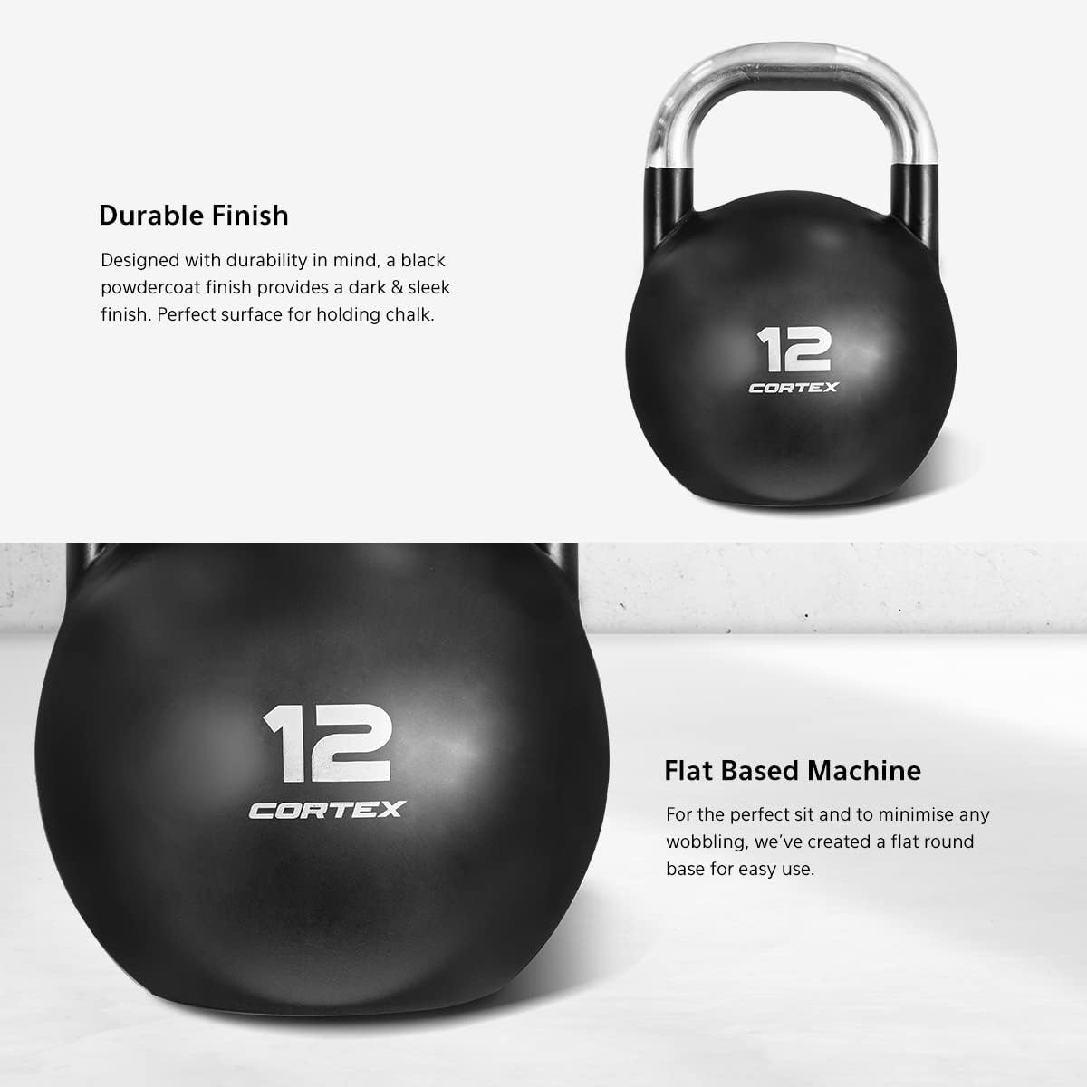 CORTEX 12Kg Commercial Steel Kettlebell V2 image number 5