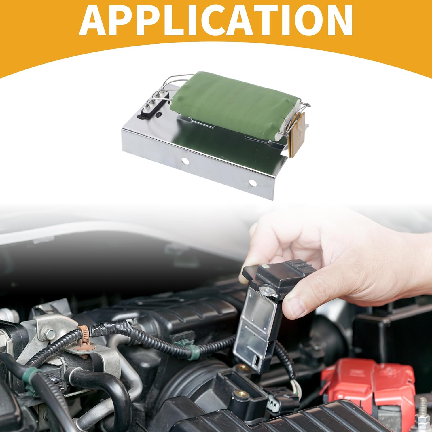 X AUTOHAUX HVAC Blower Motor Resistor Heater Blower Resistor No.Jdal152449B/59929/Vpm9064/Al152449 for John Deere 2014-2020 Plastic Metal 1 Pcs image number 5