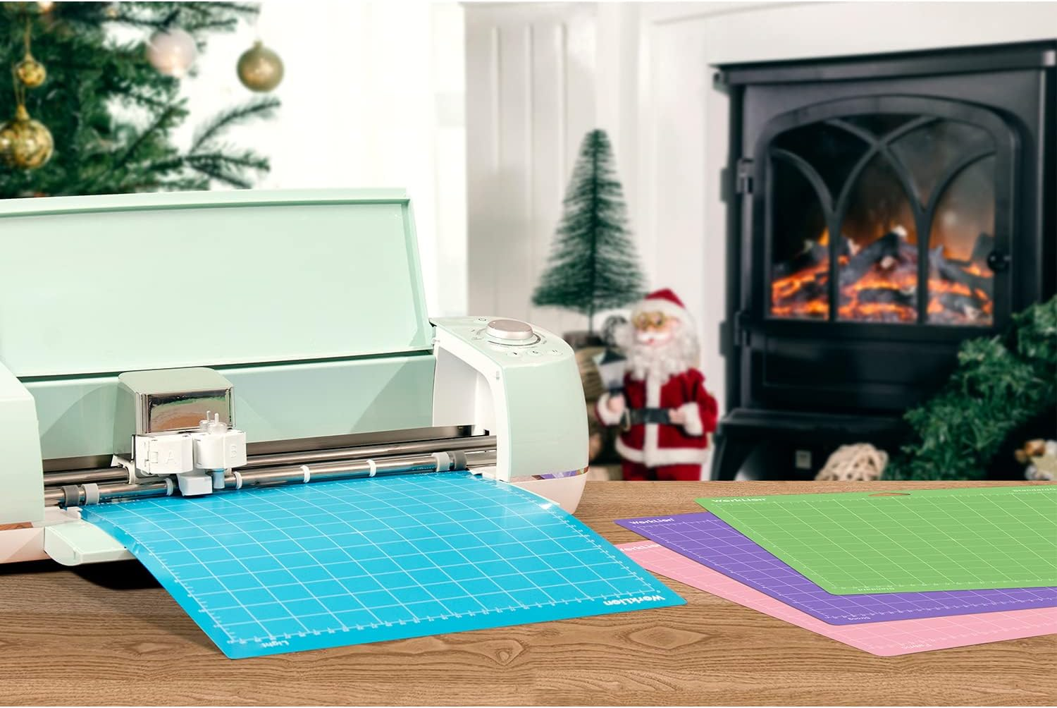 WORKLION Cutting Mat 12X12 for Cricut: Cricut Explore One/Air/Air 2/Maker Gridded Adhesive Non-Slip Durable Mat for Sewing Quilting and Arts & Crafts Projects - Cutting Mat Set(Variety) image number 5