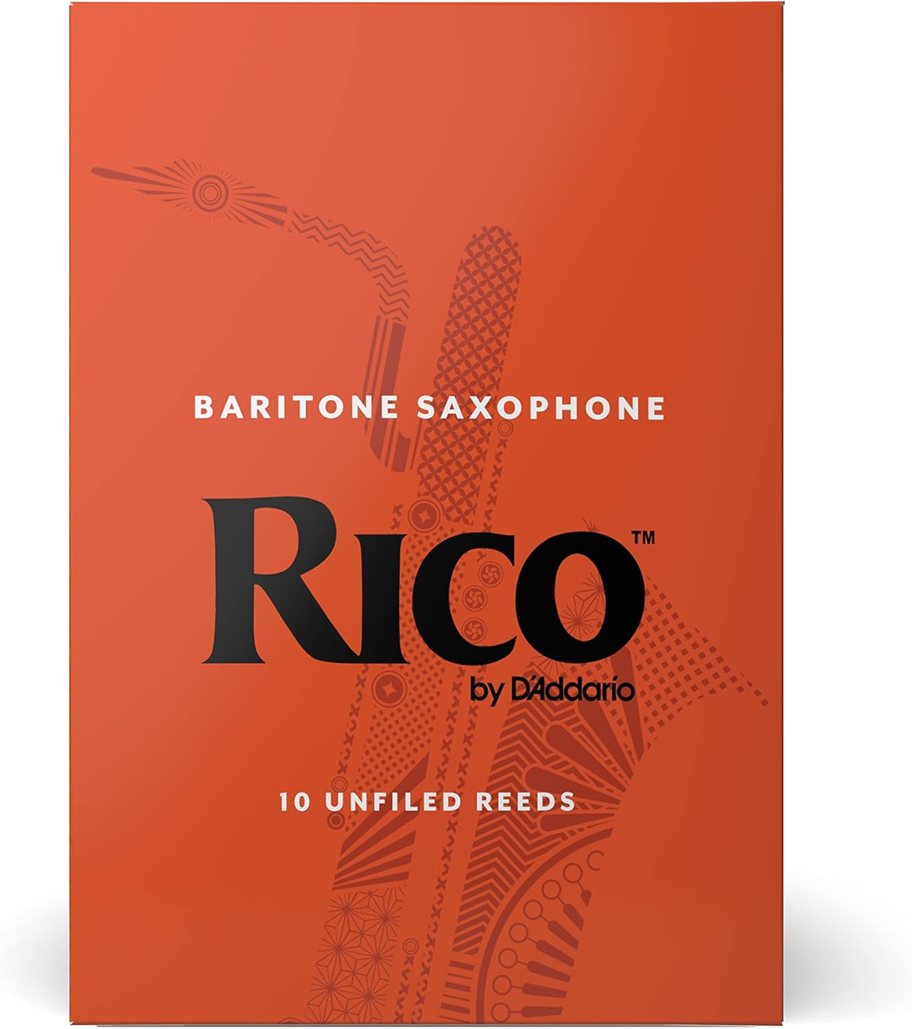 Rico by D'Addario Baritone Sax Reeds, Strength 2.0, 10-Pack