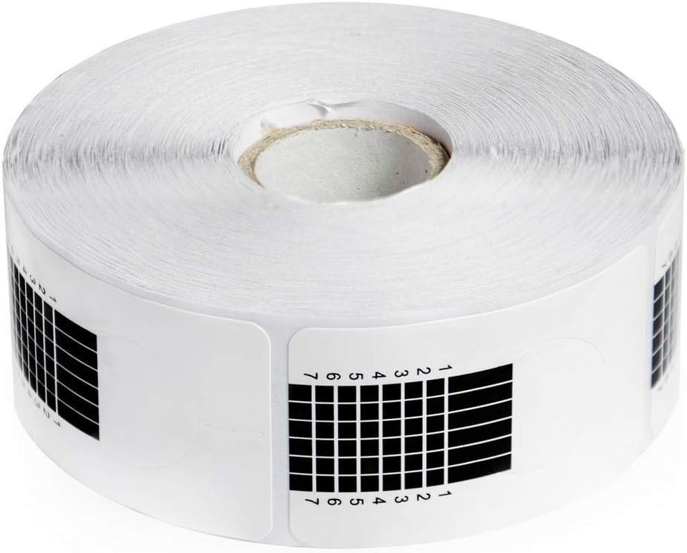 PROFICO Square Nail Stencils | Self-Adhesive Modelling Template for Gel and Acrylic Nail Extension (Pack of 500, White) image number 5