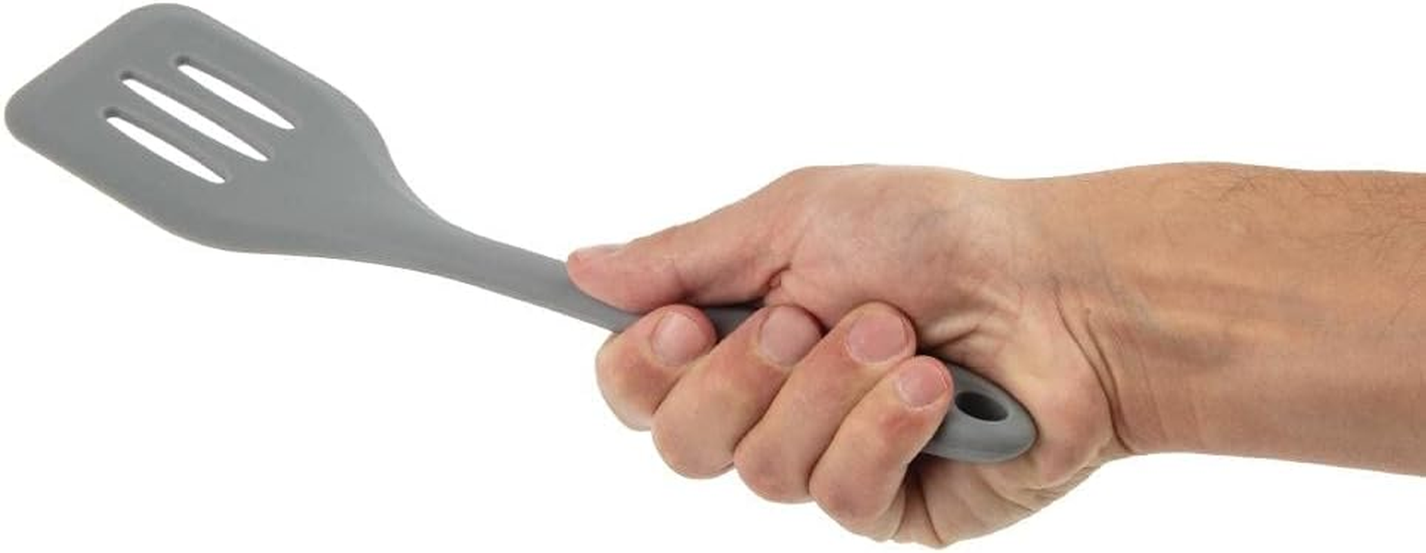 Vogue Silicone High Heat Flexible Slotted Turner, 29.5Cm image number 3