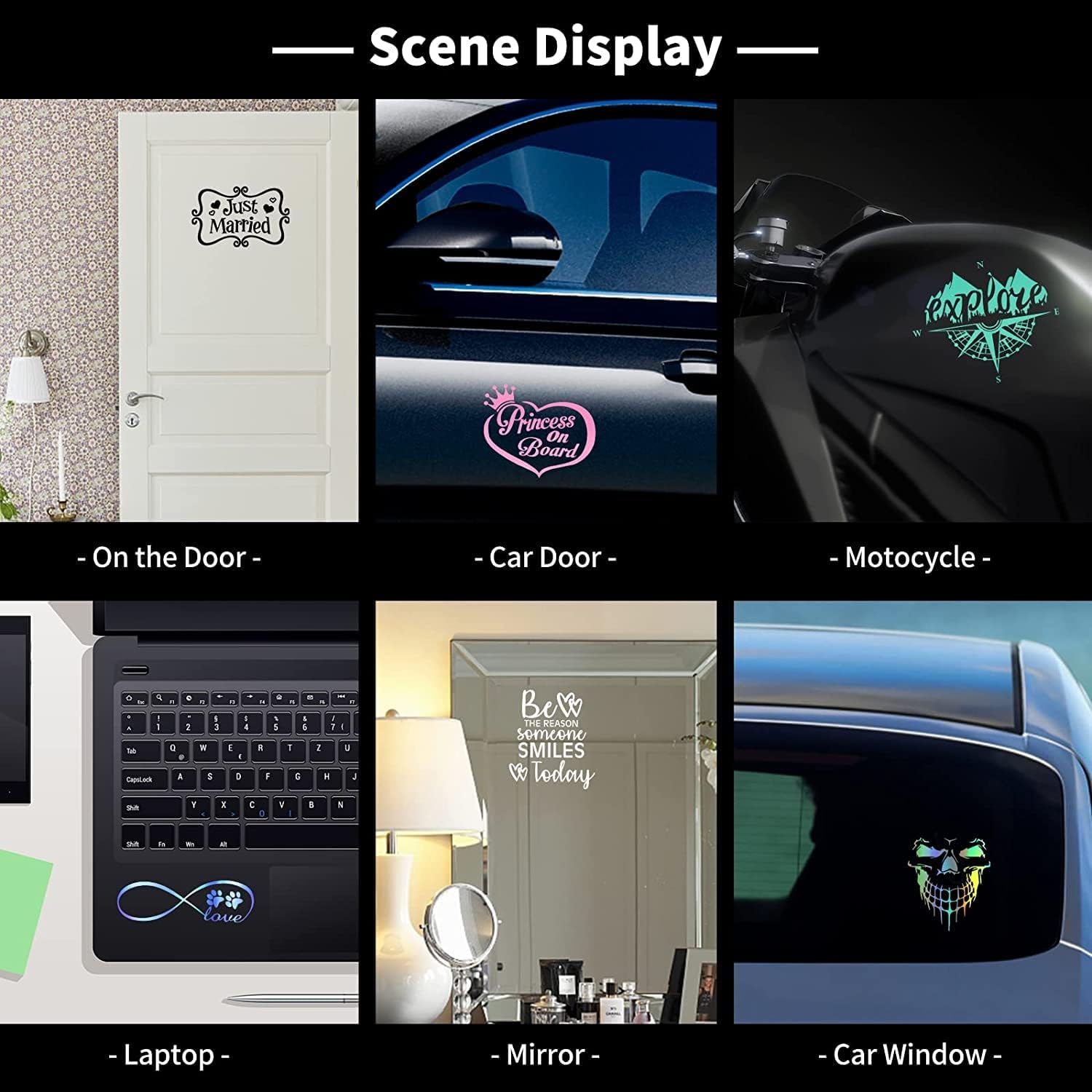 Cute Dog and Cat Rear Wiper Sticker, Nouiroy Funny Puppy and Kitten Waving Tail Decal Stickers Car Rear Window Docoration 3D Art Decal Back Windshield Vinyl Sticker for SUV Rear Wiper (Cat Butterfly Colorful) image number 2