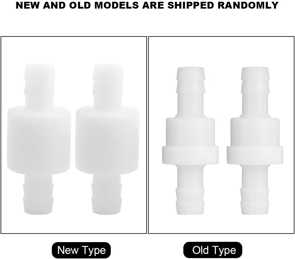 2Pcs 10Mm Plastic Check Valve One-Way Valves Non-Return Replacement Part Accessories Kit Used for Liquid Water Gas