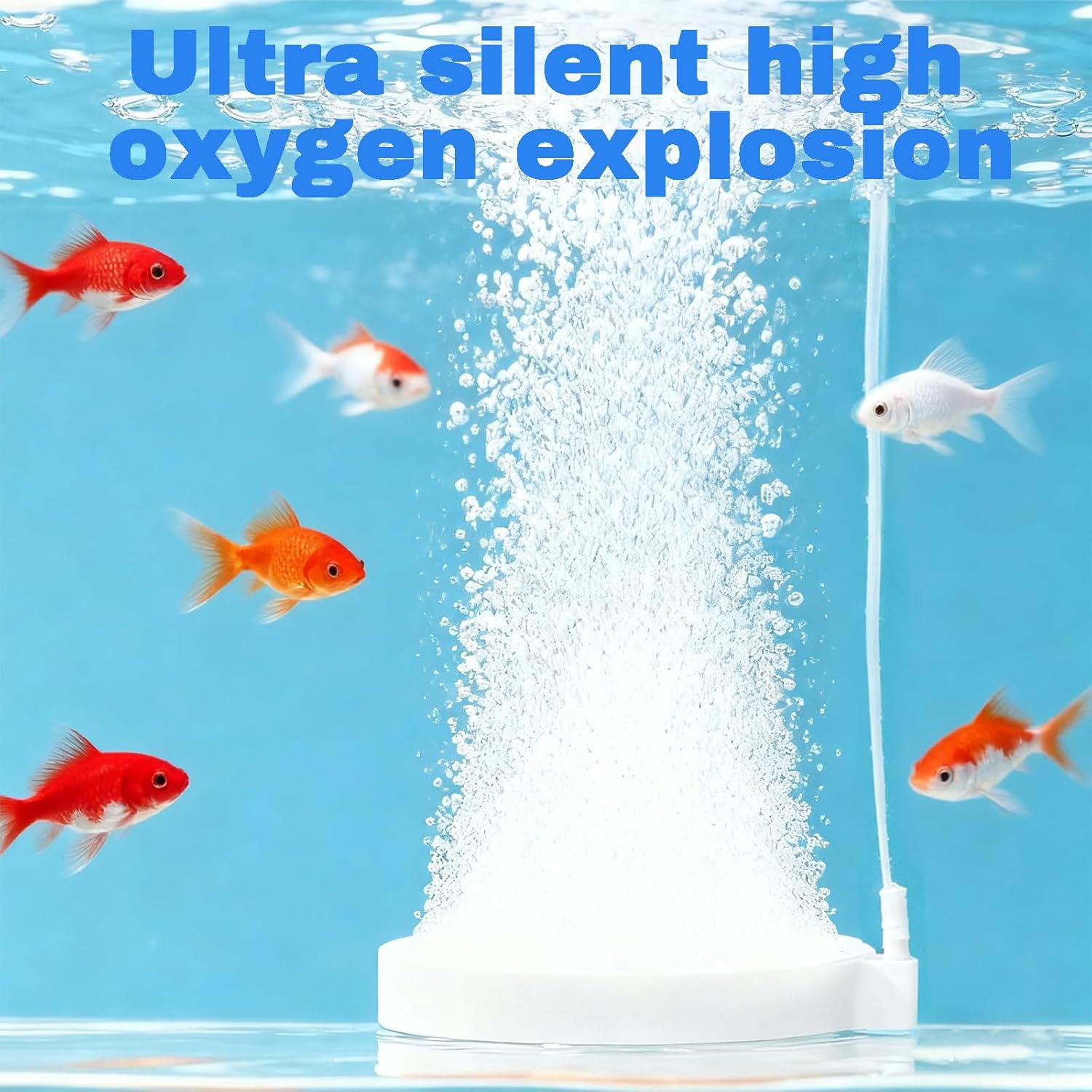 50Mm Air Stone Bubble Diffuser, Nano Air Stone for Aquarium Fish Tank, Fine Tiny Bubbles Maker for Pond, Aquarium and Hydroponics image number 4